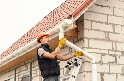 Pose et remplacement de gouttières à Cramaille